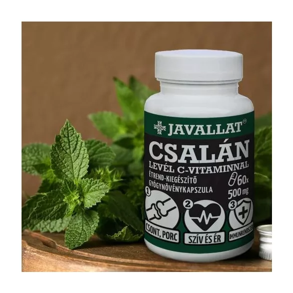 Javallat csalán levél c-vitaminnal étrend-kiegészítő gyógynövénykapszula 60db