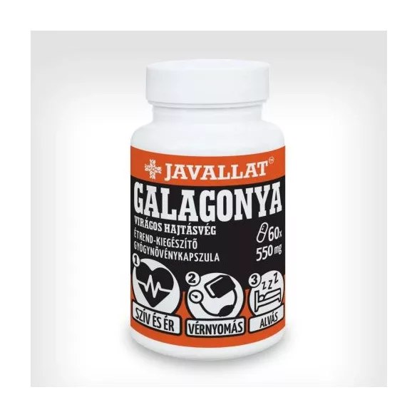 Javallat galagonya virágos hajtásvég gyógynövény étrend-kiegészítő kapszula 60db