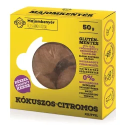 Majomkenyér kókuszos vegán keksz 50 g - bio és refomélelmiszer