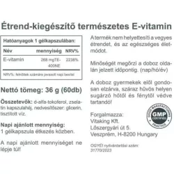 Vitaking e-vitamin 400iu kapszula 60db