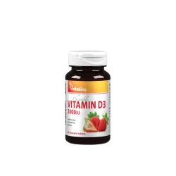   Vitaking vitamin d3 2000iu szopogató tabletta eper ízzel 90db