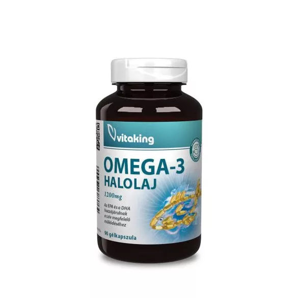 Vitaking omega-3 halolaj 1200mg gélkapszula 90db