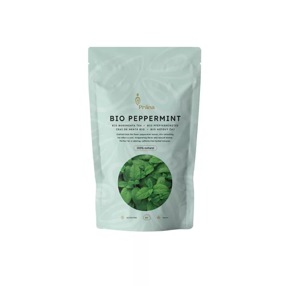 Prana bio borsmenta levél tea 50g