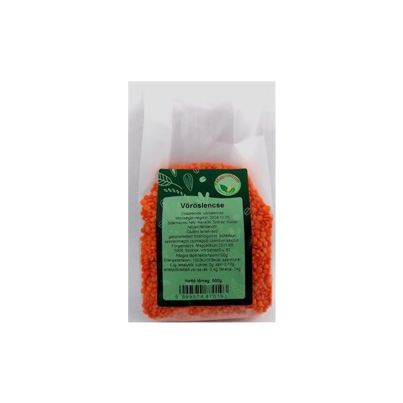 Magcentrum vöröslencse egész 500 g