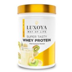 Luxoya super tasty whey protein 450g pet - kivi-banán ízű