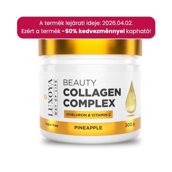 Luxoya beauty collagen complex hyaluron & vitamin c 300g - pineapple