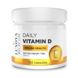 Luxoya daily vitamin d 2600 iu - 120 pcs