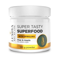   Luxoya super tasty superfood with spirulina 120g - pear & apple
