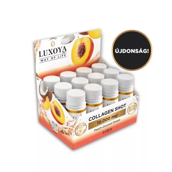 Luxoya shot collagen peach 12x60ml