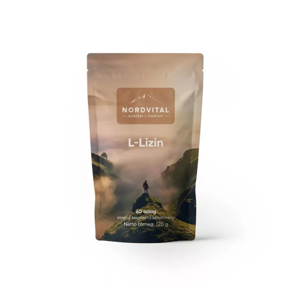 Nordvital l-lizin por 120 g 60 adag