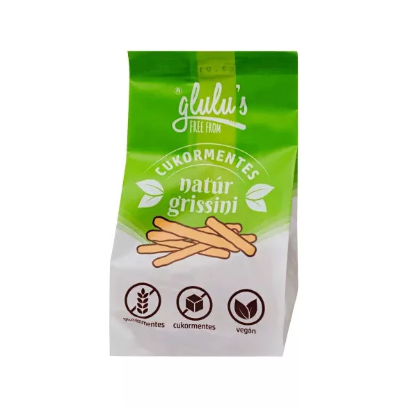 Gluténmentes glulus freefrom cukormentes natúr grissini 70g