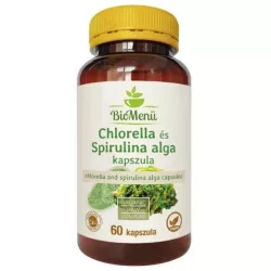 Bio biomenü chlorella és spirulina alga kapszula 60db - bio és vegán étrendkiegészítők