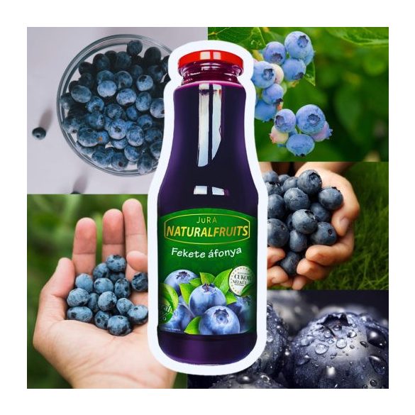 Jura fekete áfonya 100% cukormentes 1000ml drs+50ft betétdíj