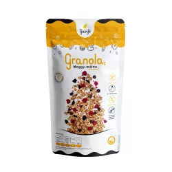 Gluténmentes gabiyo granola meggy-málna 275g - bio és refomélelmiszer