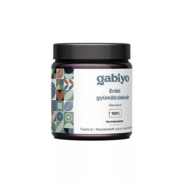 Gabiyo erdei gyümölcslekvár 200g (hozzáadott cukor nélkül) 