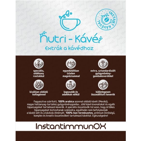 INSTANTIMMUNOX NUTRI-KÁVÉ KÁVÉVAL 180G