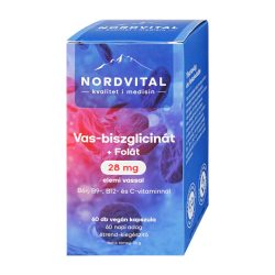 Nordvital vas-biszglicinát 60 db vegán kapszula