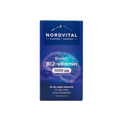 Nordvital b12-vitamin 1000mcg 60 db vegán kapszula