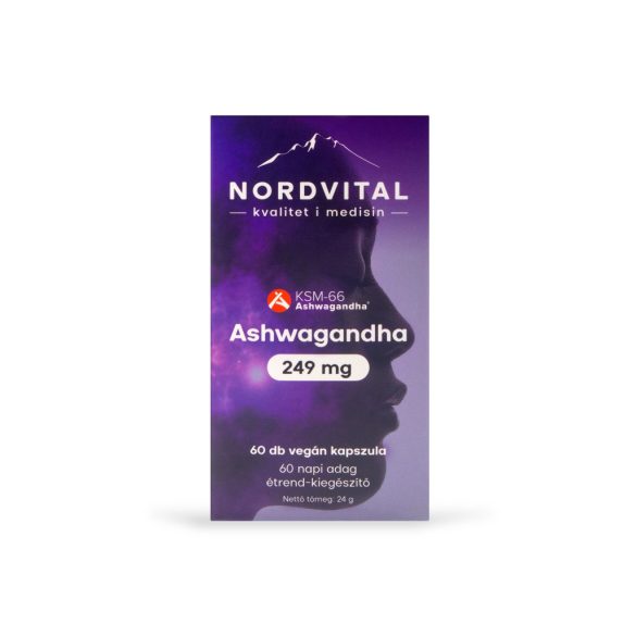 Nordvital ashwagandha kapszula 249 mg 60 db