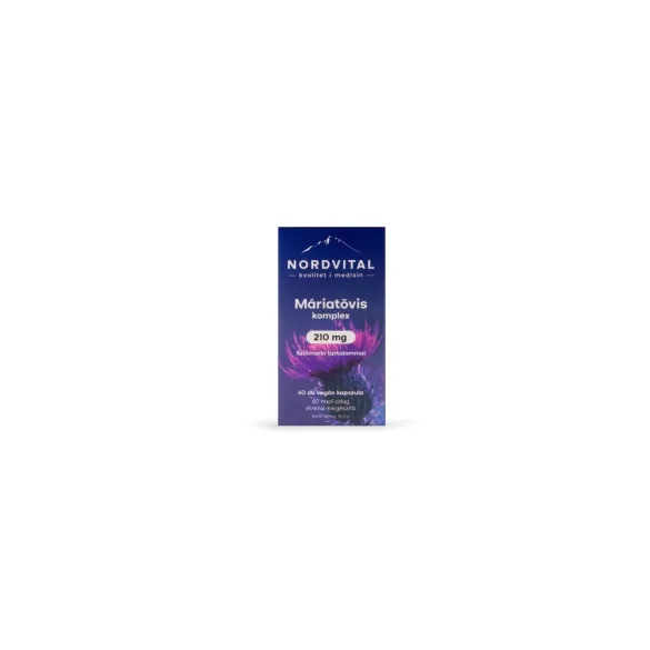 Nordvital máriatövis komplex 210 mg 60 db kapszula