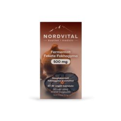 Nordvital fermentált fekete fokhagyma 500 mg 60db
