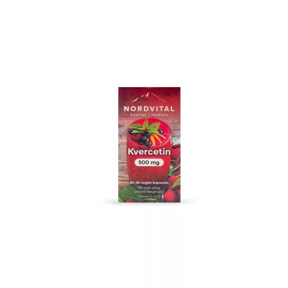 Nordvital kvercetin 500 mg 60db vegán kapszula