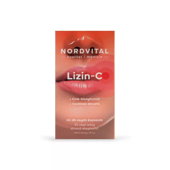 Nordvital lizin-c 60 db vegán kapszula