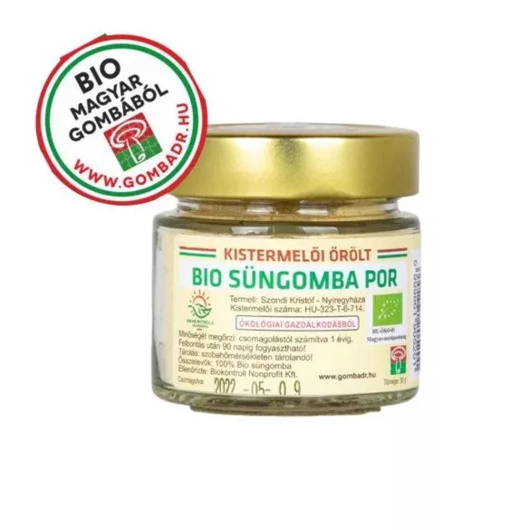 Gomba dr. bio süngomba őrlemény magyar 30 g - bio és vegán étrendkiegészítők