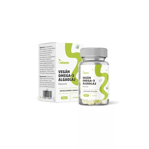 Netamin vegán omega-3 algaolaj kapszula 60db
