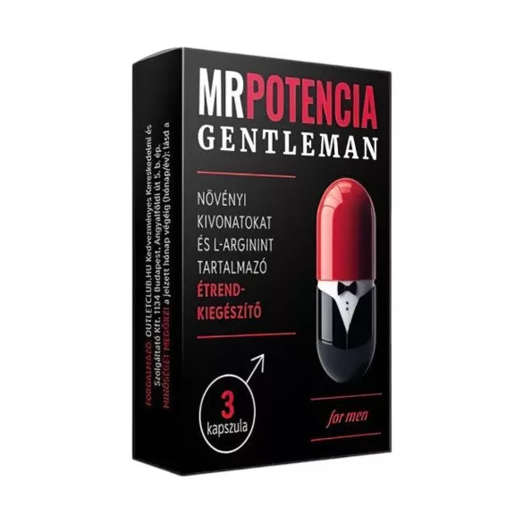 Mrpotencia gentlaman - étrend-kiegészítő kapszula férfiaknak (3db) - bio és natúr intim készítmények