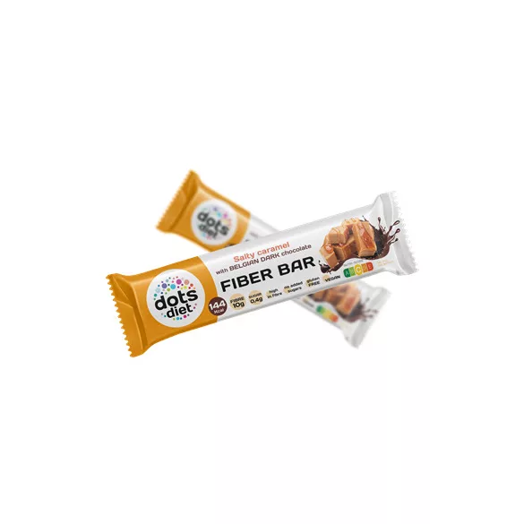 Gm dotsdiet fiber bar étcsokoládéval bevont rost szelet sós-karamella ízben hcn 40g