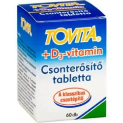 Tovita csonterősítő+d3-vitamin tabletta 60db - bio és vegán étrendkiegészítők