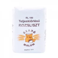 Szabó Malom teljes kiőrlésű rozsliszt rl-190 1000 g - bio és refomélelmiszer