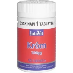 Jutavit króm 100mg tabletta 60db - bio és vegán étrendkiegészítők