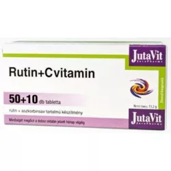Jutavit rutin + c-vitamin tabletta 60db - bio és vegán étrendkiegészítők