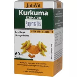 Jutavit kurkuma tabletta 60db - bio és vegán étrendkiegészítők