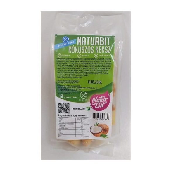 Naturbit gluténmentes sütemény kókuszos 150 g