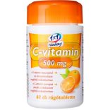 1x1 vitaday rágótabletta c-vitamin 500mg 60db - bio és vegán étrendkiegészítők