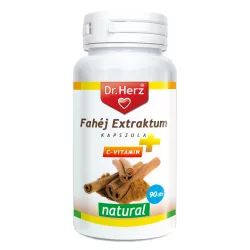 Dr.herz fahéj extraktum+c-vitamin kapszula 90 db - bio és vegán étrendkiegészítők