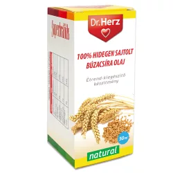 Dr.herz búzacsíra olaj 100% hidegen sajtolt 50 ml - bio és refomélelmiszer