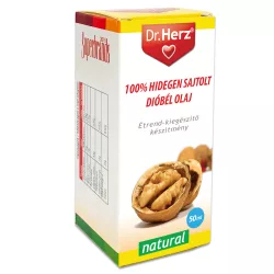 Dr.herz dióbél olaj 100% hidegen sajtolt 50ml - bio és vegán étrendkiegészítők