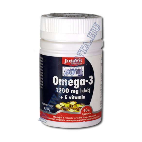 Jutavit omega-3 halolaj + e-vitamin 1200 mg 40 db