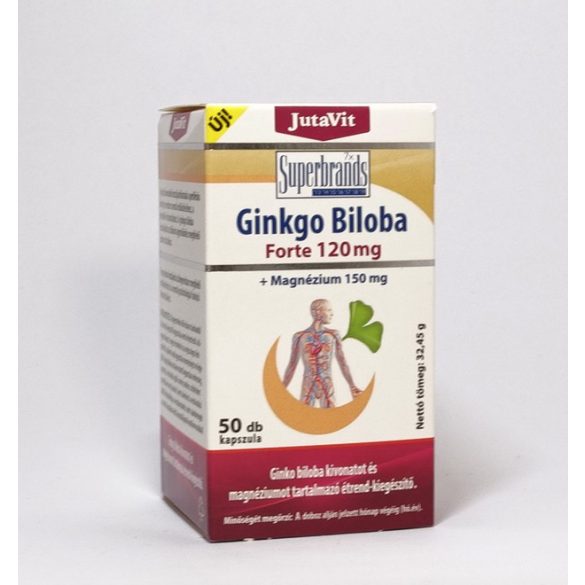 Jutavit ginkgo biloba 120mg + magnézium 150mg 50 db