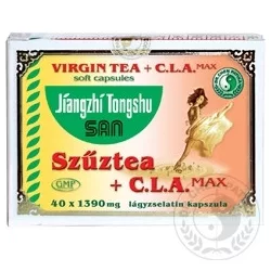 Dr.chen szűztea+c.l.a. max kapszula 40db - bio és vegán étrendkiegészítők