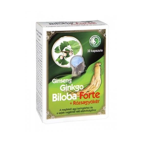 Dr.chen ginseng ginkgo b. forte+rózsagyökér kapszula 30 db