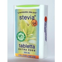 Stevia tabletta mellékíz mentes 300 db - bio és refomélelmiszer