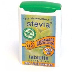 Stevia tabletta mellékíz mentes 200 db - bio és refomélelmiszer