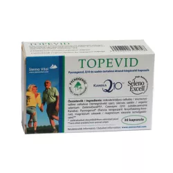 Topevid pycnogenol q10 és szelén tartalmú kapszula 30db - bio és vegán étrendkiegészítők