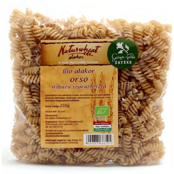 Naturgold bio alakor ősbúza orsó fehér 250 g