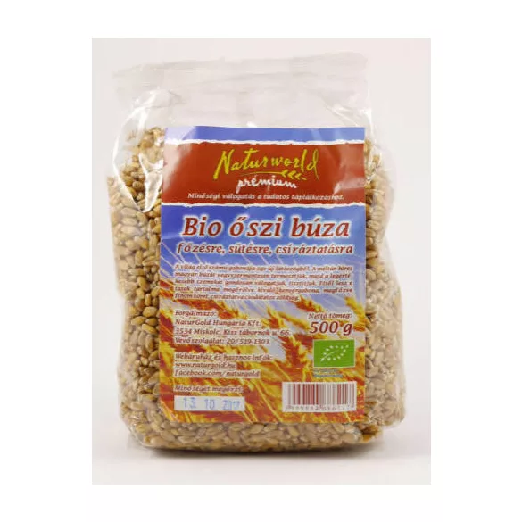 Bio naturgold őszi búza főzésre/sütésre/csíráztatáshoz 500g - bio és refomélelmiszer